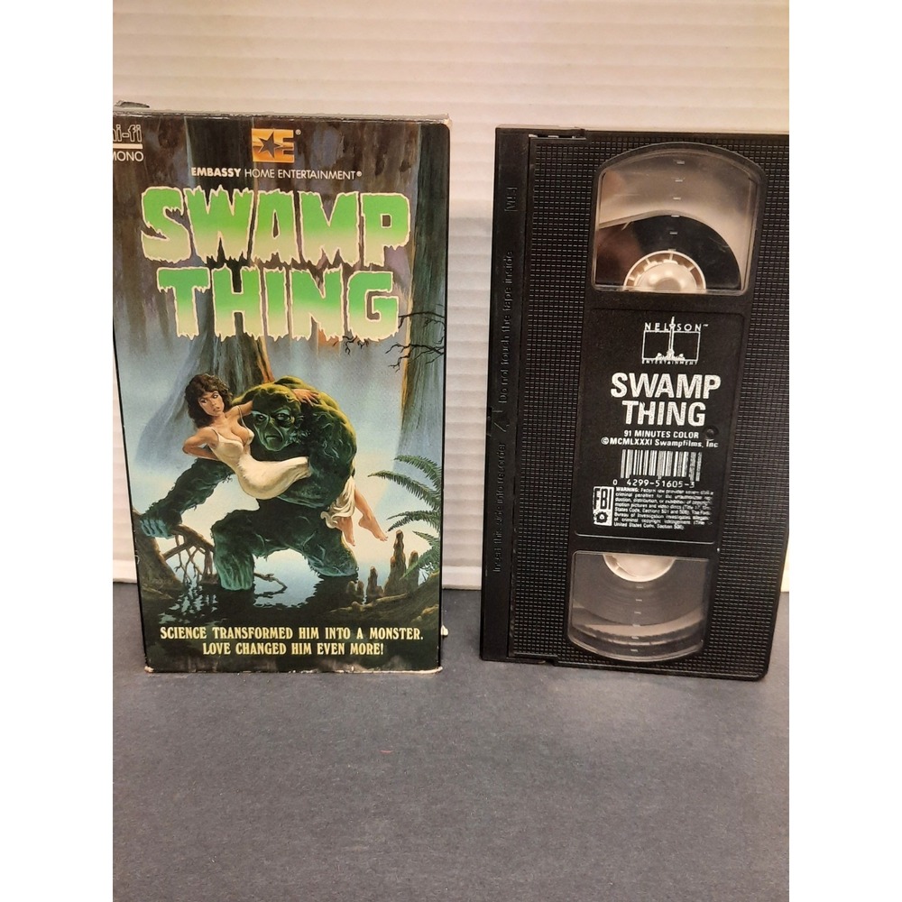 Swamp Thing (VHS) 1986 rare camp cult Horror